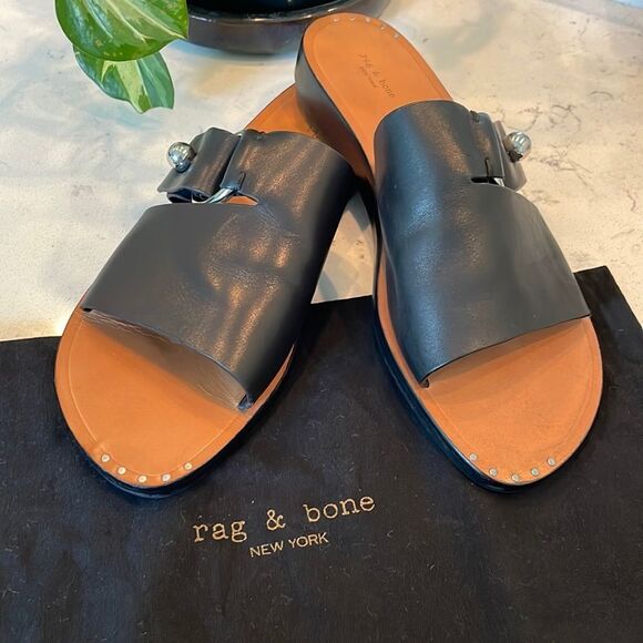 rag & bone Shoes - Rag & Bone Black Leather Sandals